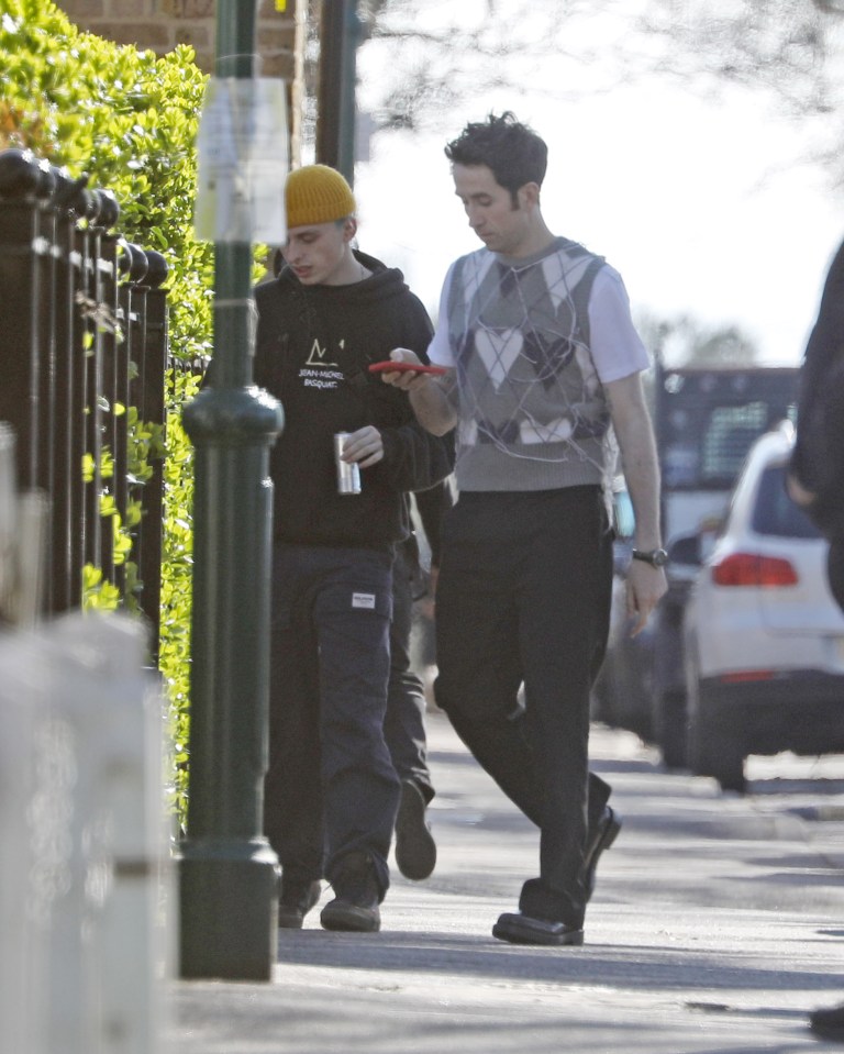 Radio DJ Nick Grimshaw was seen heading inside