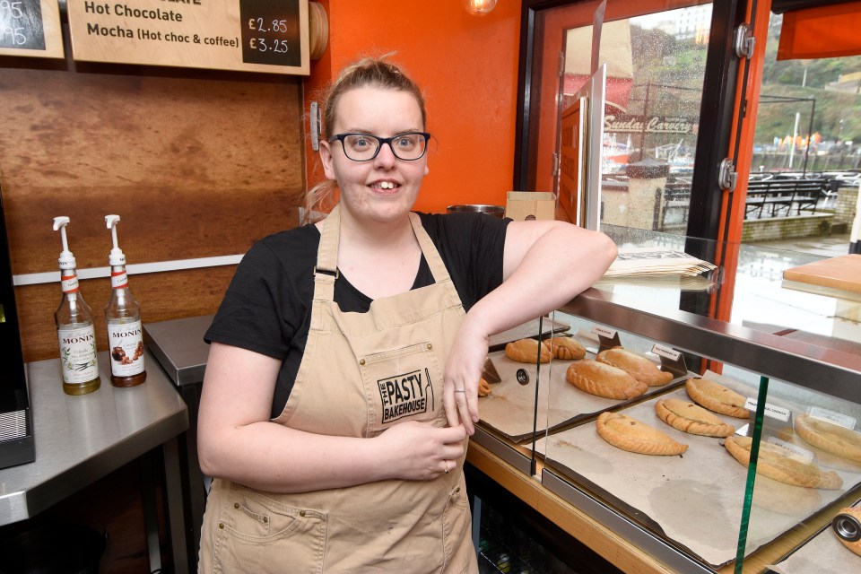 Bakery worker Sarah Suddens was about to give birth when she landed a flat