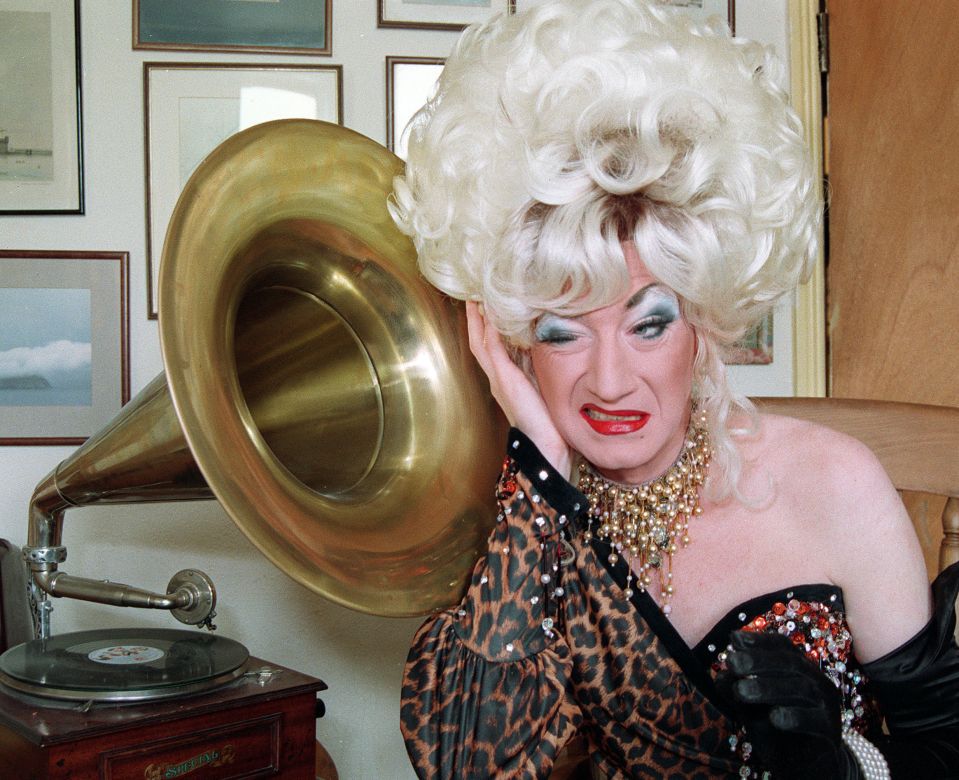 O’Grady as Lily Savage at home in south London