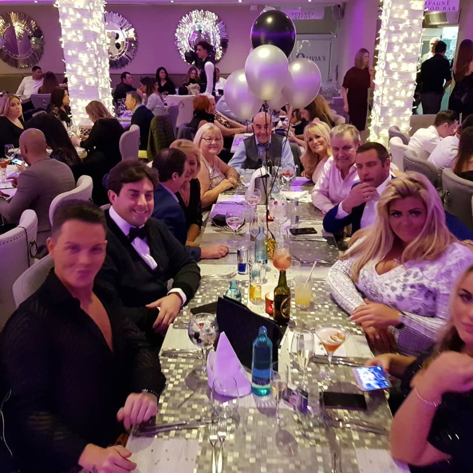 The star-studded cast of Towie eating at the famous Costa del Sol restaurant