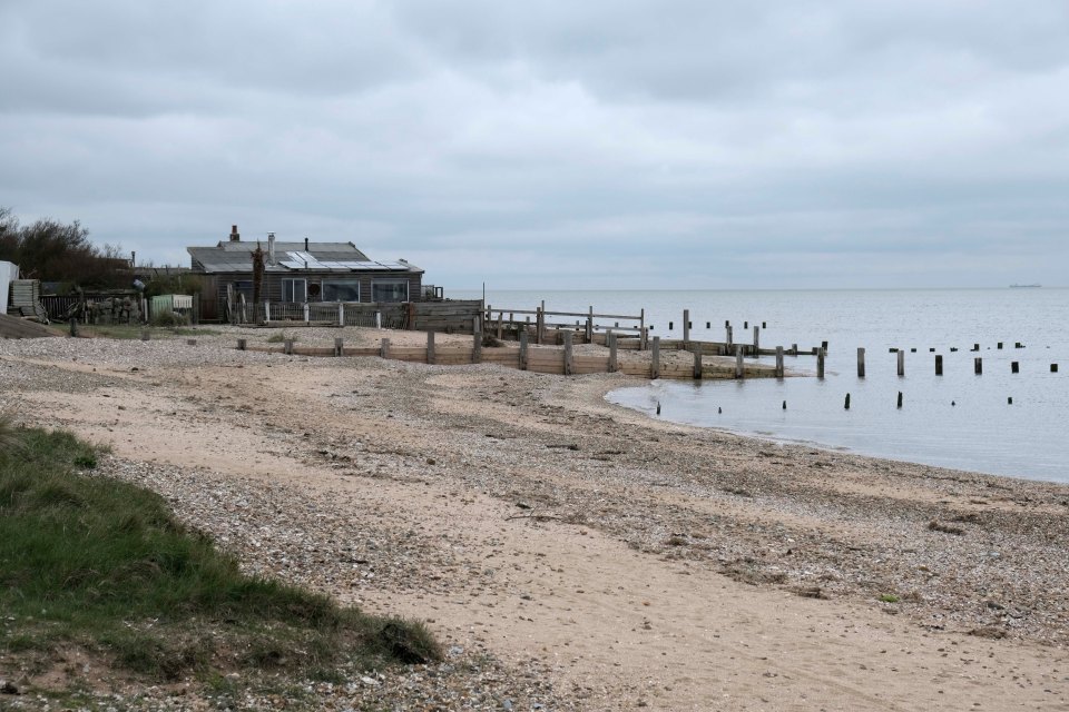 The beach is popular in the warmer months