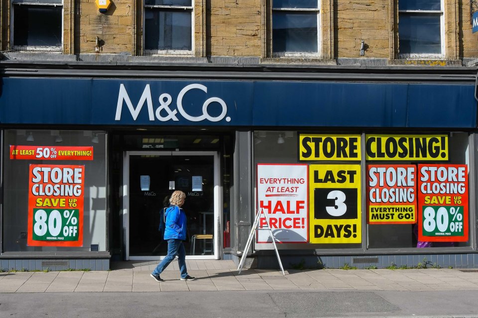 M&Co has already closed dozens of branches across the UK