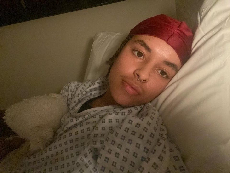 Hollyoaks star Tylan Grant is in hospital after life-changing surgery