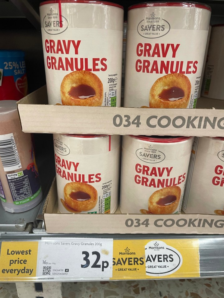 She urged fellow money-saving shoppers to rush to the store to nab their cheap gravy granules