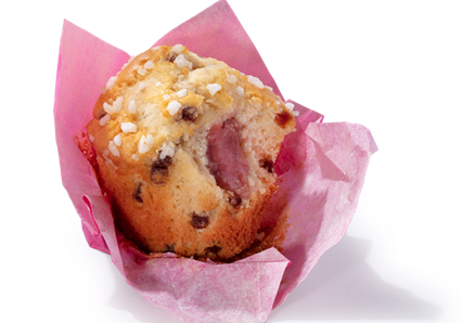 The raspberry muffin is brand new