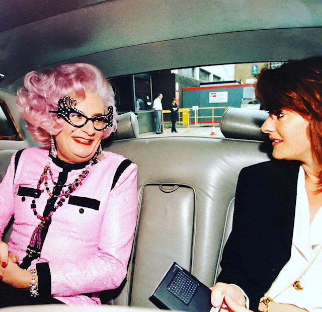 I once interviewed legend Dame Edna Everage in the back of a white Rolls-Royce on The Mall