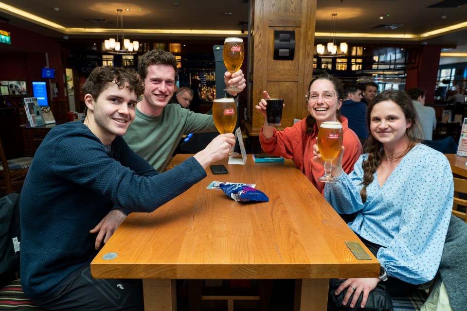 Jeff, Mira, Hendrik and Maxine said the Wetherspoons was cheap and cheerful