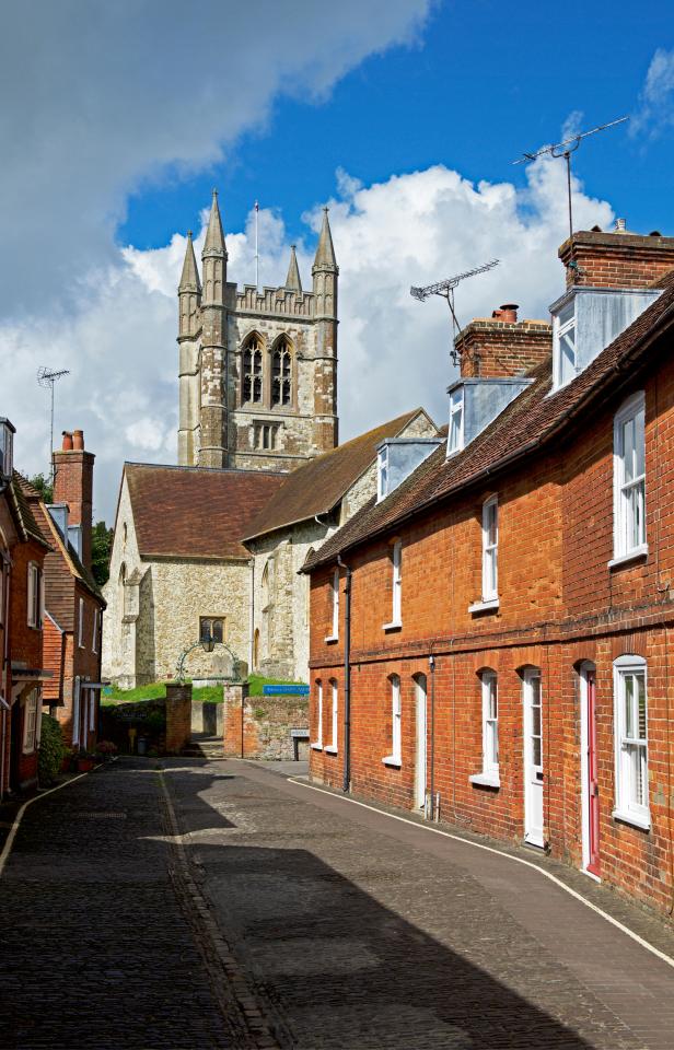 Farnham is popular with tourists due to the Georgian buildings