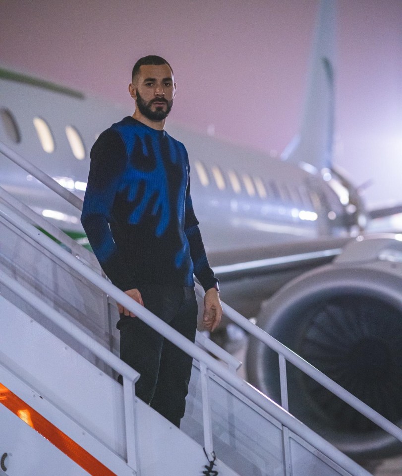 Benzema favours taking a private jet to glam destinations