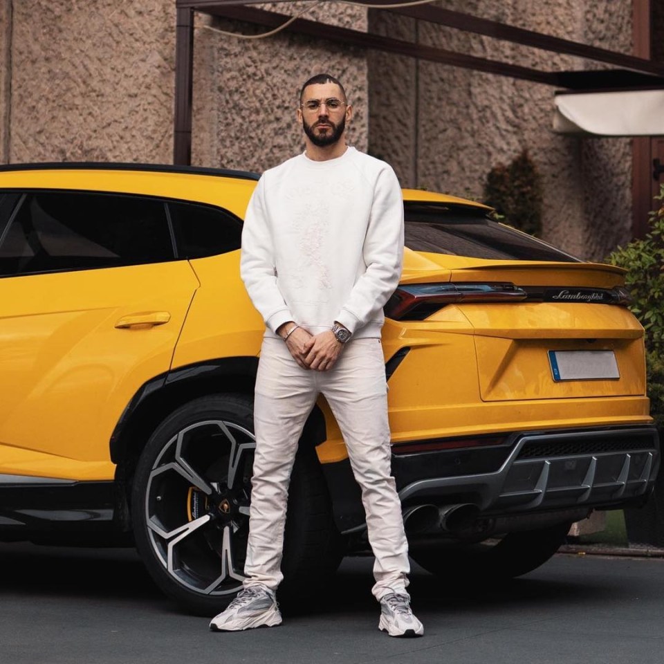 Most recently, Benzema has been spotted driving a Lamborghini Urus worth £160,000