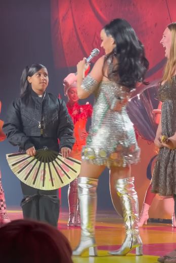 North West shared the stage with Katy Perry at the singer’s Las Vegas residency