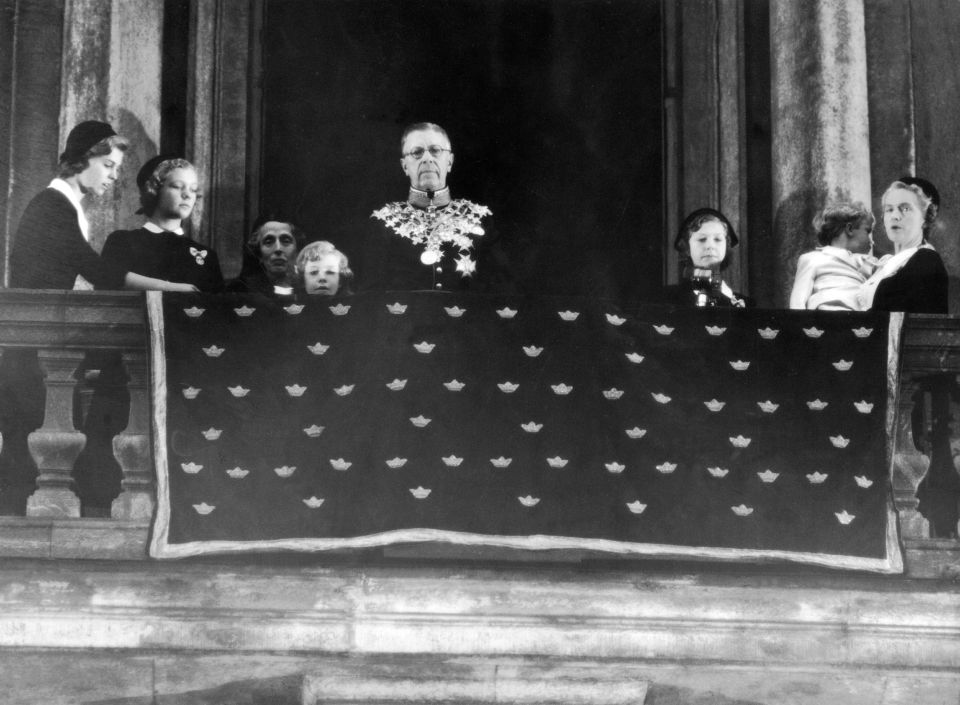 Former King Gustav VI Adolf on the day of his coronation in Stockholm, Sweden