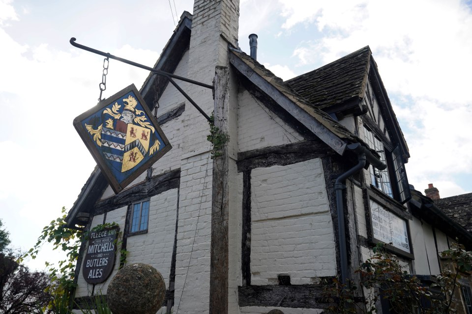 The Fleece Inn pub in Bretforton in Worcestershire dates back 550 years