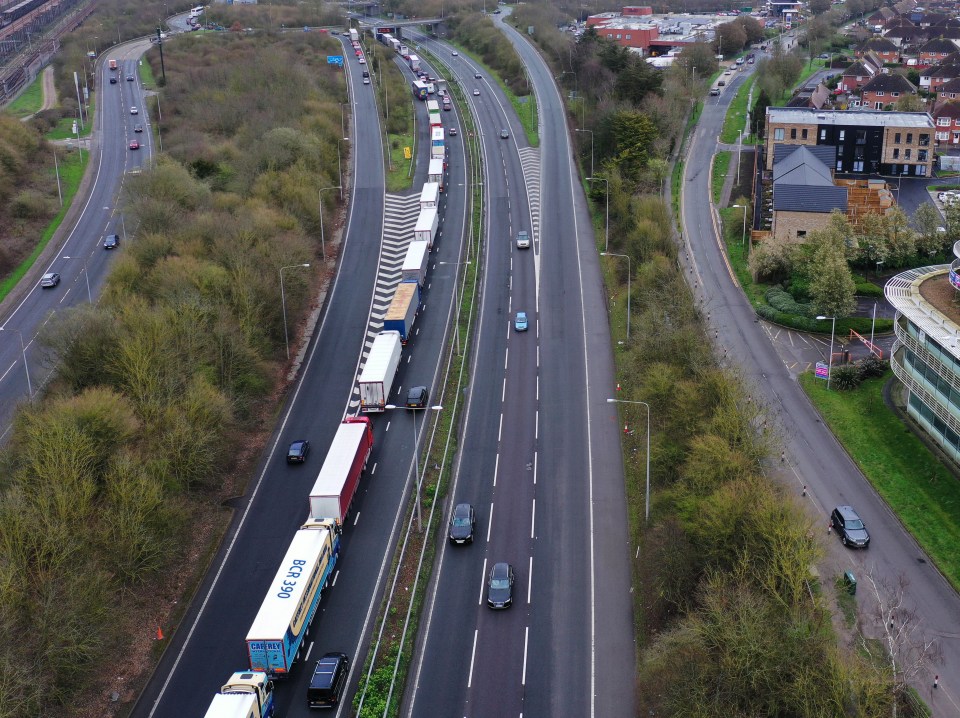 Photos show the delays on Saturday as coaches arrived at Dover