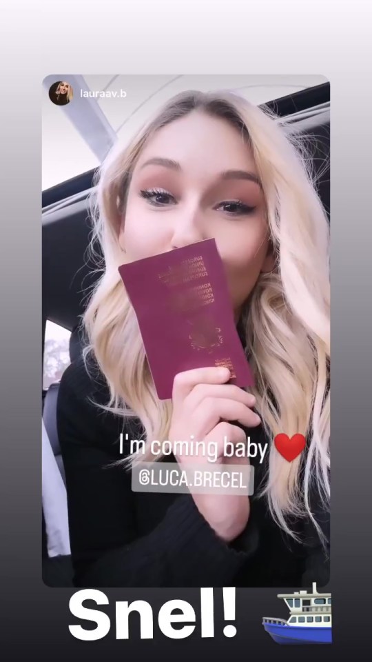 Laura got a passport specifically to watch Luca in action this week