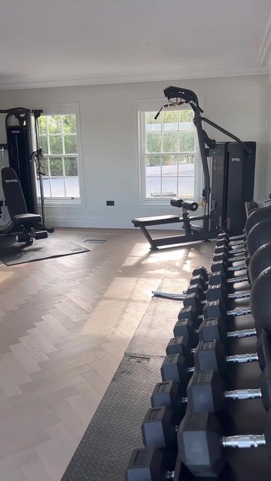 The house boasts a very impressive and fully kitted out gym