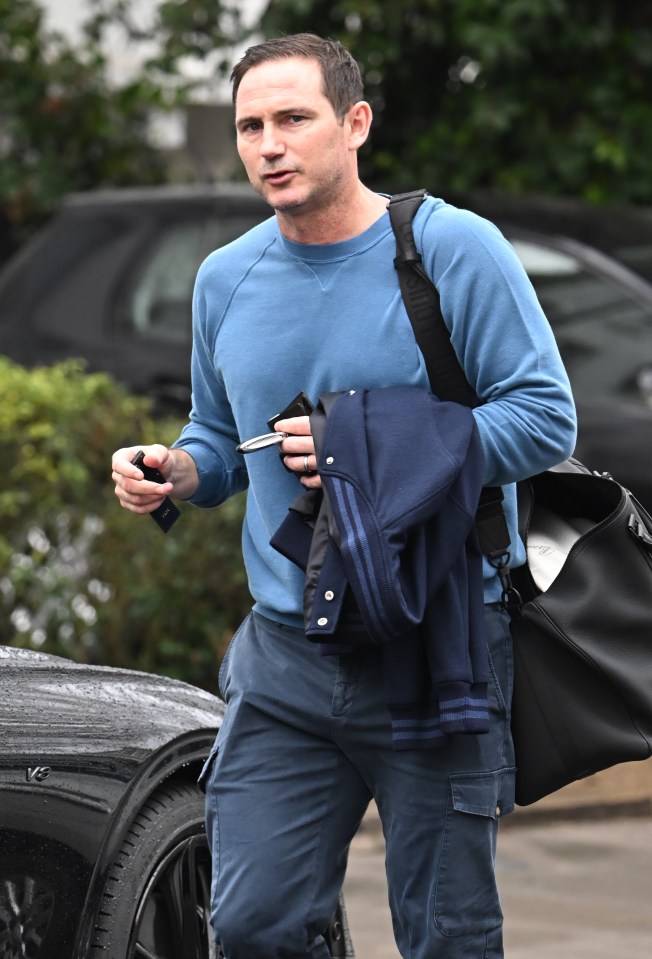 Frank Lampard left home for Cobham this morning