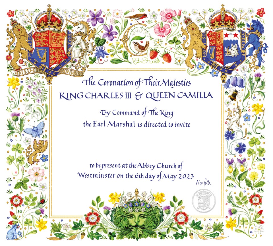 The invite confirms the major change to Camilla’s title