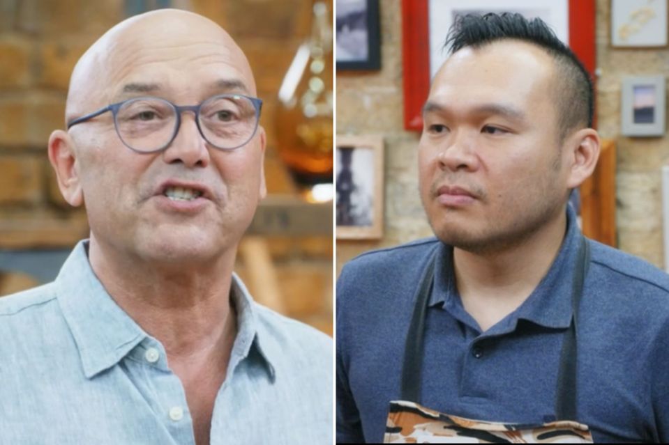 Gregg Wallace gave contestant Woei a verbal grilling on Monday's show