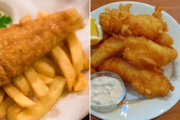 You could have 20/20 vision if you can tell which fish and chips photo is REAL