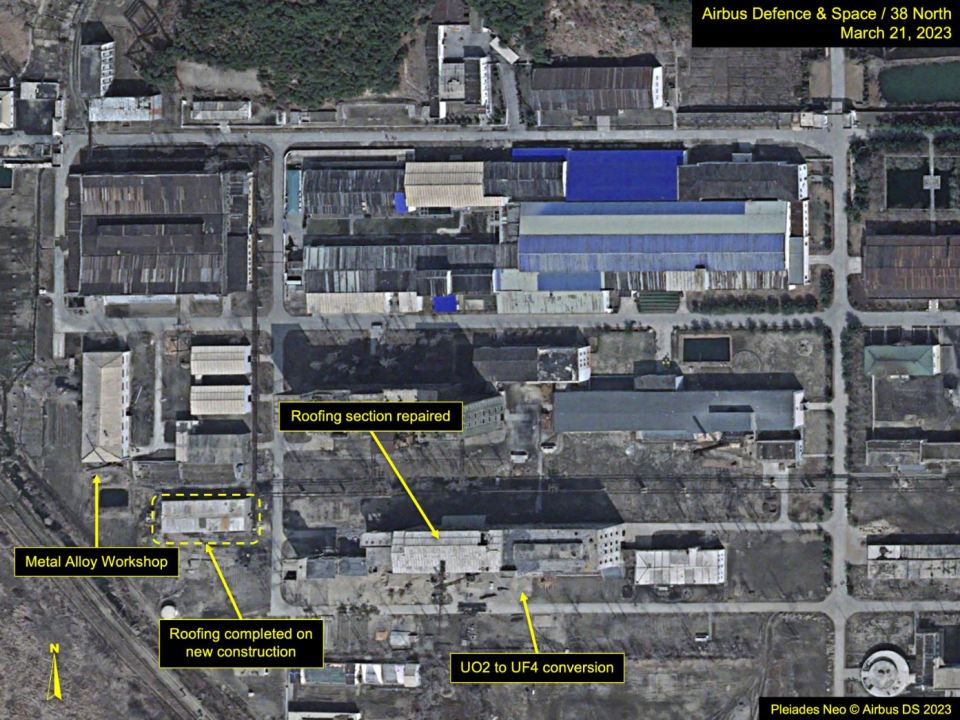 The images reveal new constructions on the nuclear site