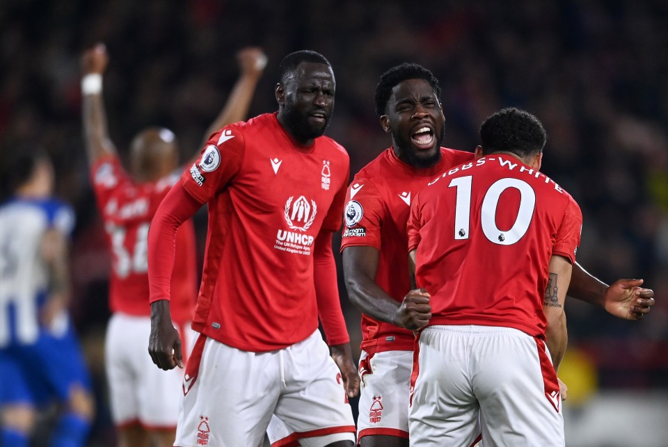 Forest grabbed a crucial 3-1 win over Brighton in their bid for survival