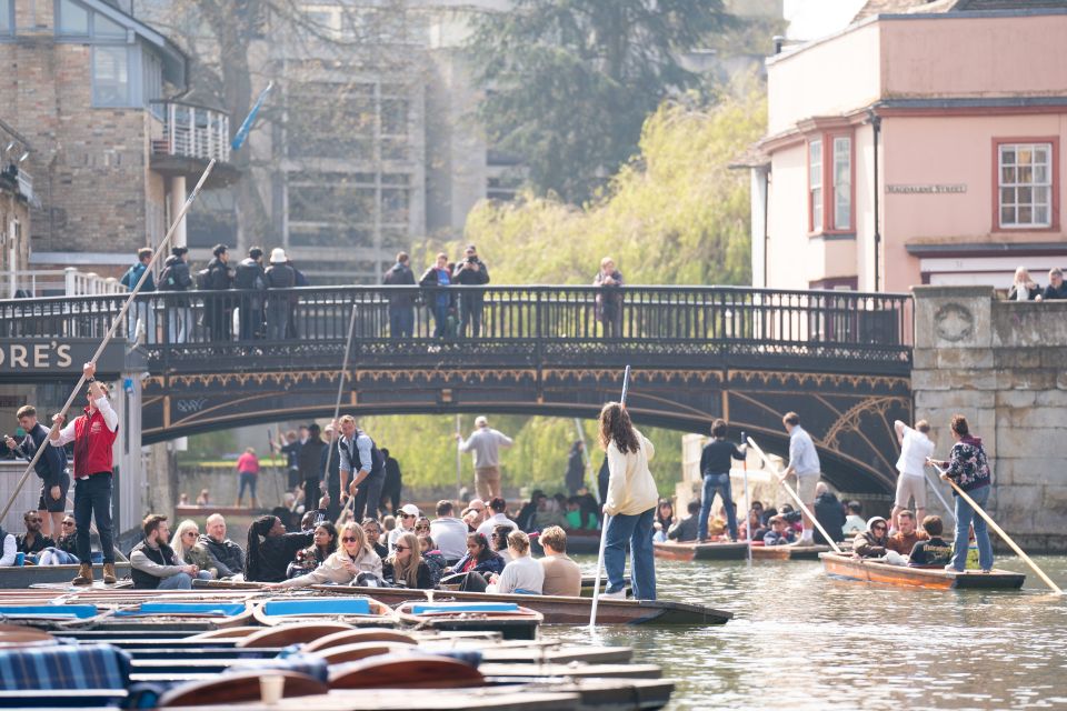 Brits are set to bask in the warm weather in the coming days, like these punters in Cambridge, Cambridgeshire on April 9