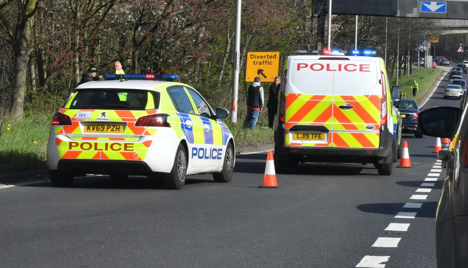 Police cordoned off the scene and Robson eventually made it to Old Trafford on time