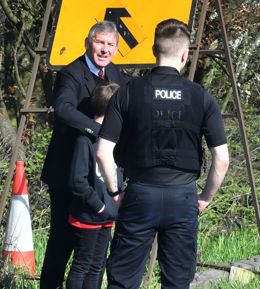 Former Manchester United captain Bryan Robson was involved in a car crash on the way to Old Trafford