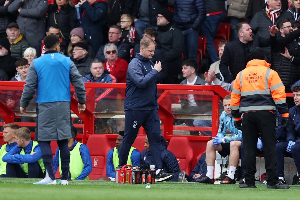 He dismissed Nottingham Forest assistant Alan Tate