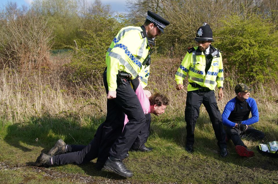 Protestors were successful in delaying the start of the Grand National