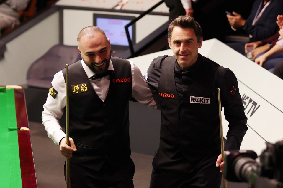 O'Sullivan and Vafaei buried the hatchet after a dramatic build-up