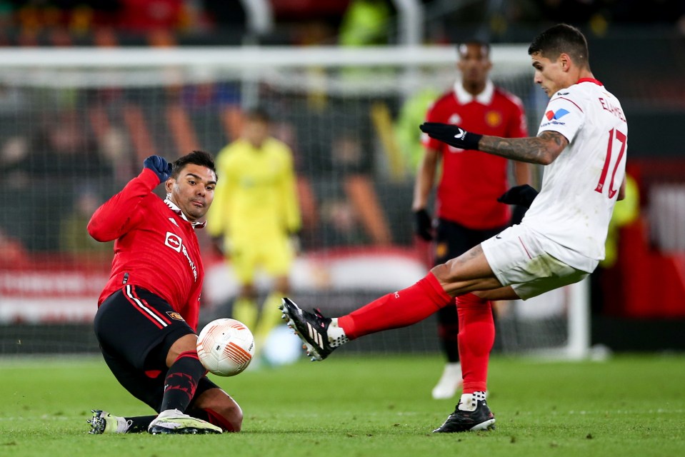 Erik Lamela escaped a red card after appearing to stamp on Casemiro