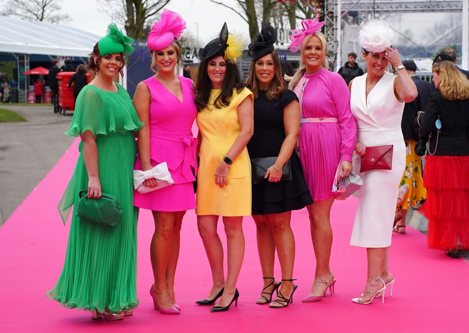 It's Ladies Day at the Grand National Festival today and glamorous attendees have pulled out all the stops