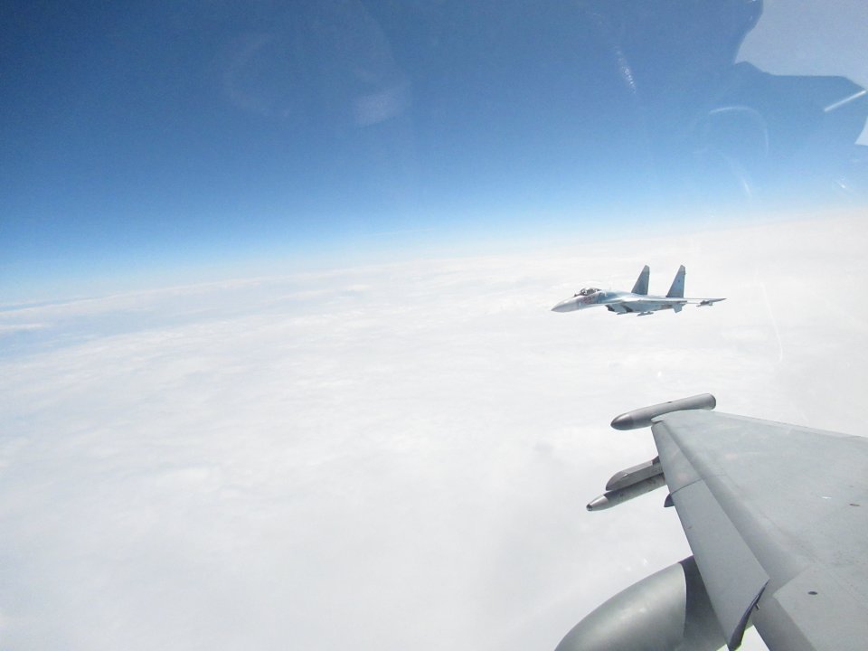 Russian Su-27 fighter were intercepted by RAF and German jets