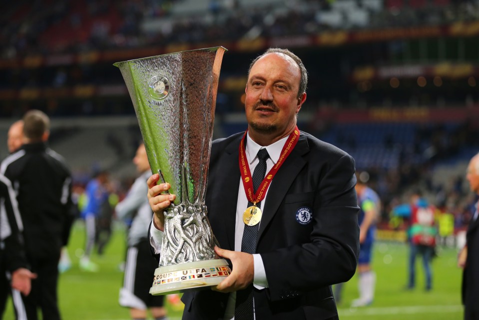 Rafa Benitez won the Europa League with Chelsea