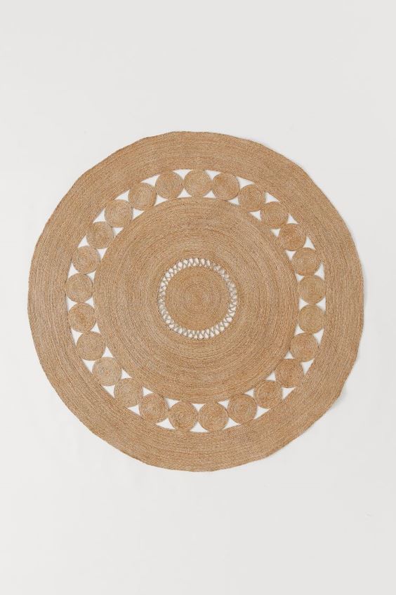 This hole-patterned jute rug, from H&M Home, is just £79.99