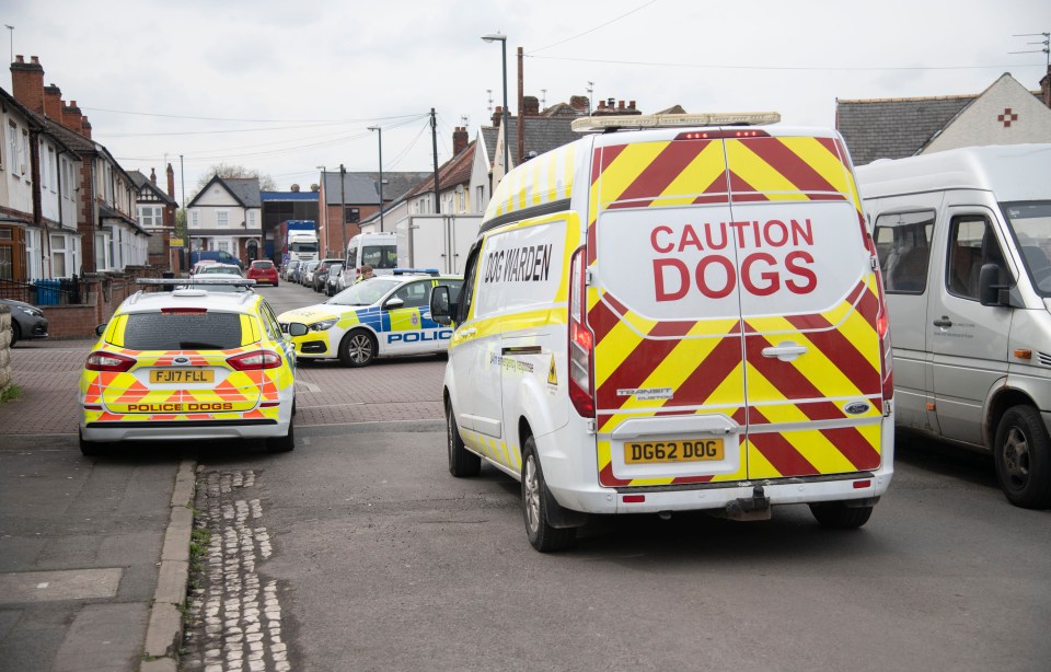 Gary Stevens was charged under the dangerous dog act following the death of Wayne Stevens on this street in Derby