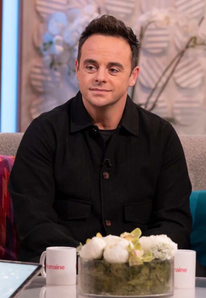  Ant McPartlin is a British television presenter