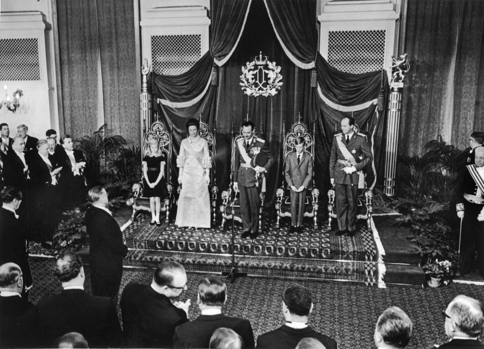 Grand-Duke Henri of Luxembourg acceding to the throne in 1964