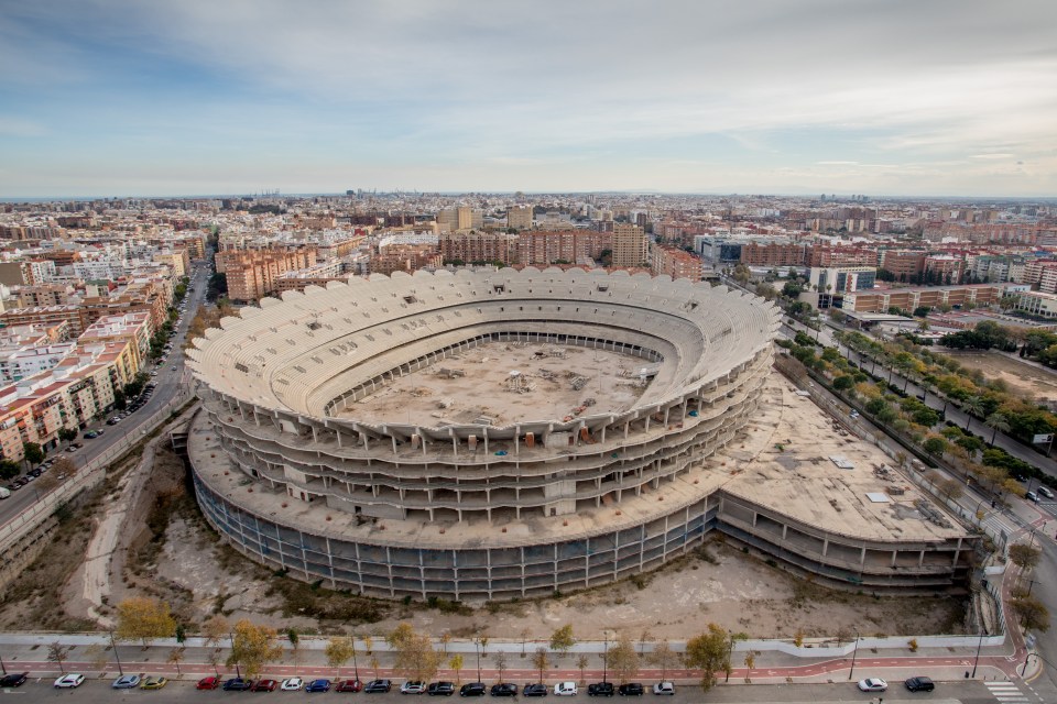 Nou Mestalla was supposed to be completed by the 2009-10 season