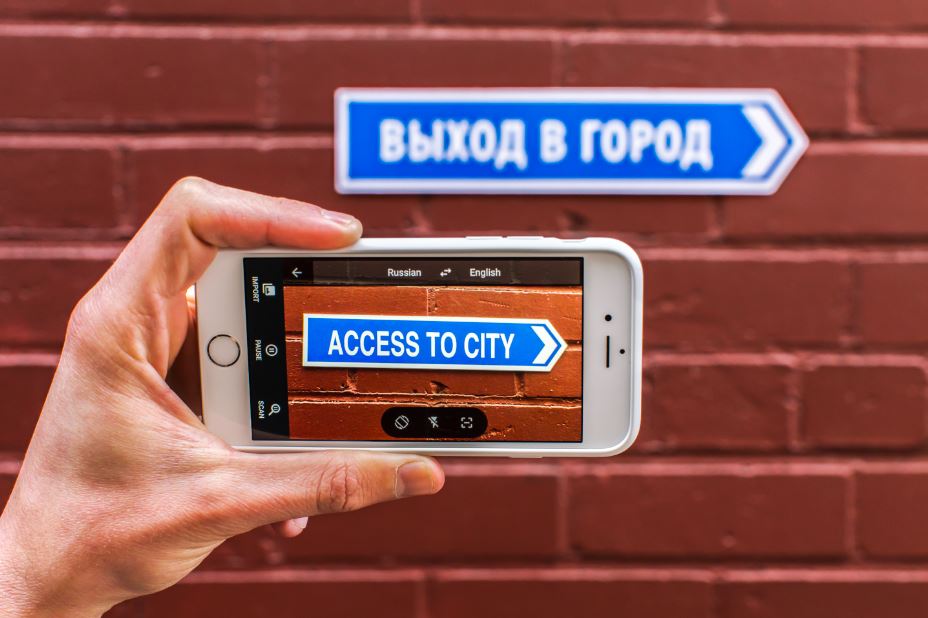 The iPhone camera has translate functions to help travellers when abroad