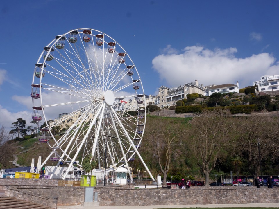 The Ferris wheel in the harbour area