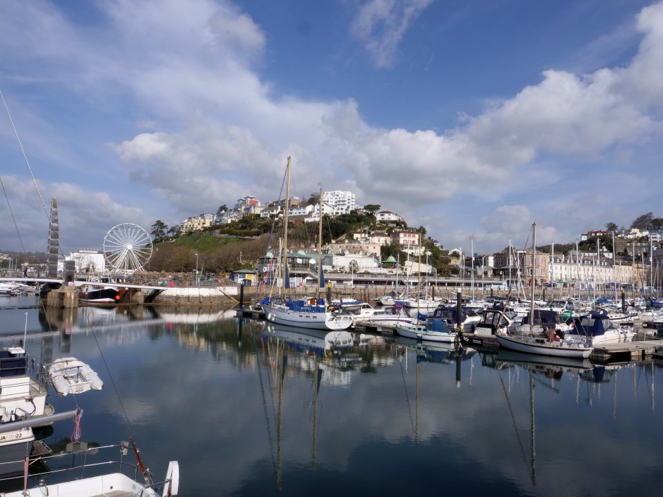 The harbour is picturesque