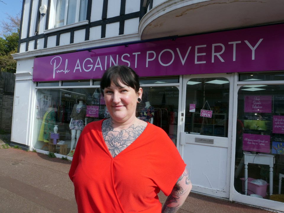 Stefanie Curran runs the Punk Against Poverty charity shop