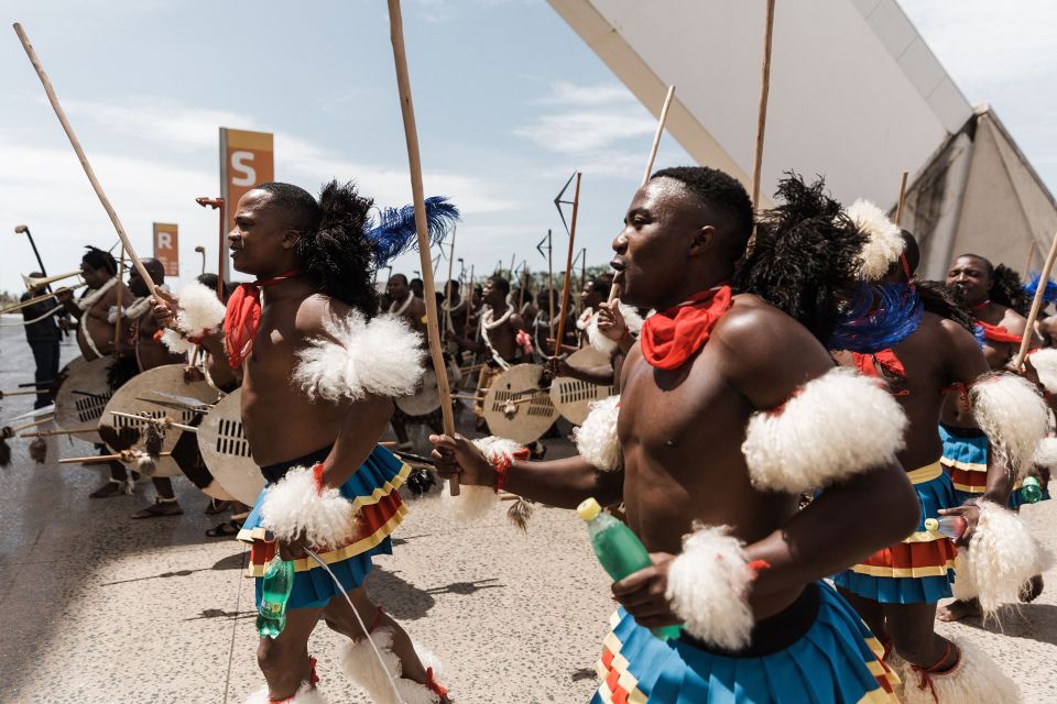 Tens of thousands of people in colourful regalia gathered for the Misuzulu Zulu’s coronation