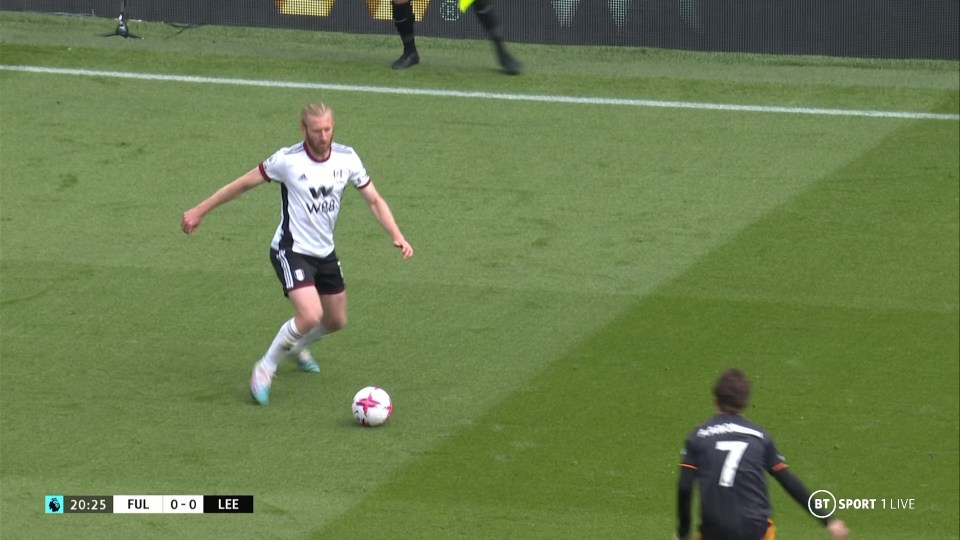 Tim Ream played the ball back to Bernd Leno against Leeds