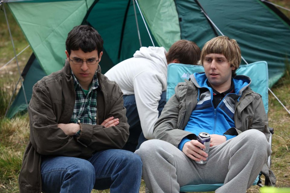 Simon Bird (left) and James Buckley (right), who played Terry's son Jay Cartwright