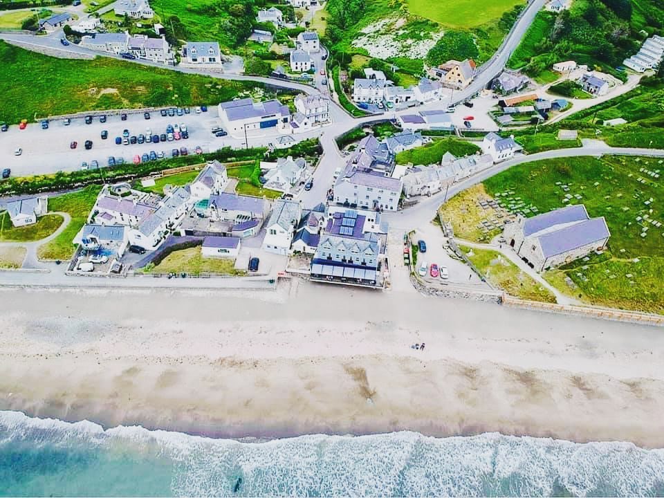 The beach is set in an Area of Outstanding Natural Beauty in Wales