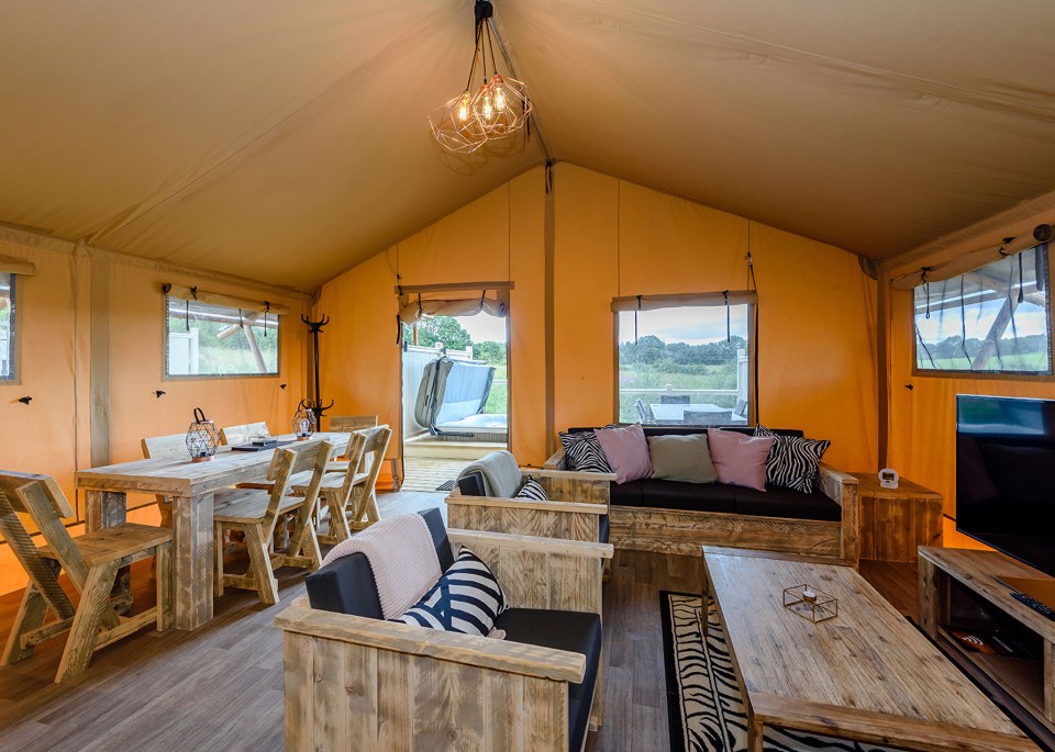 We were staying in one of Ullswater Heights’ chic and spacious six-person tents